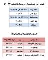 تقويم آموزشي و برنامه انتخاب واحد نيمسال دوم سال تحصيلي 97-96 تقويم آموزشي و برنامه انتخاب واحد نيمسال دوم سال تحصيلي 97-96